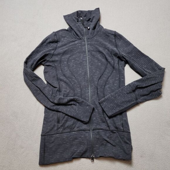 Lululemon In Stride Jacket sz 4 full zip thumb holes - Picture 1 of 13